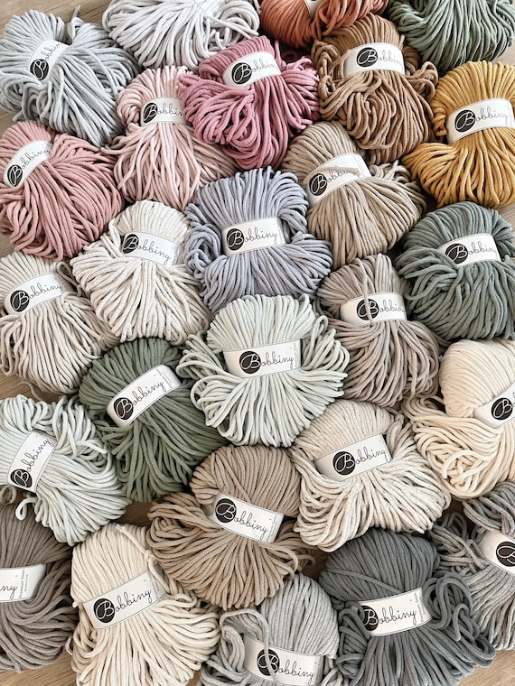 Bobbiny 100 M PREMIUM 5 Mm Braided Cord | Handcrafted | Craft Cord