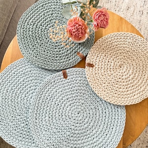 Placemats Table Mats Coasters Round Crocheted Table Mats Placemats