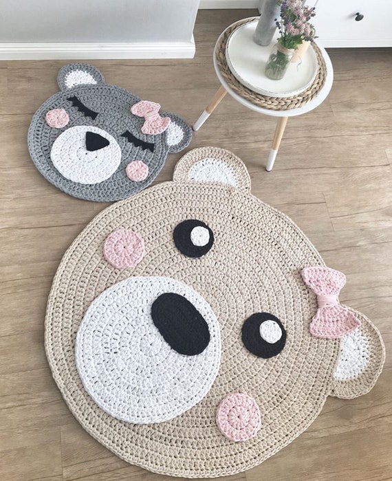 Bar Teppich Bar Madchen Beige Rosa Offene Augen Etsy