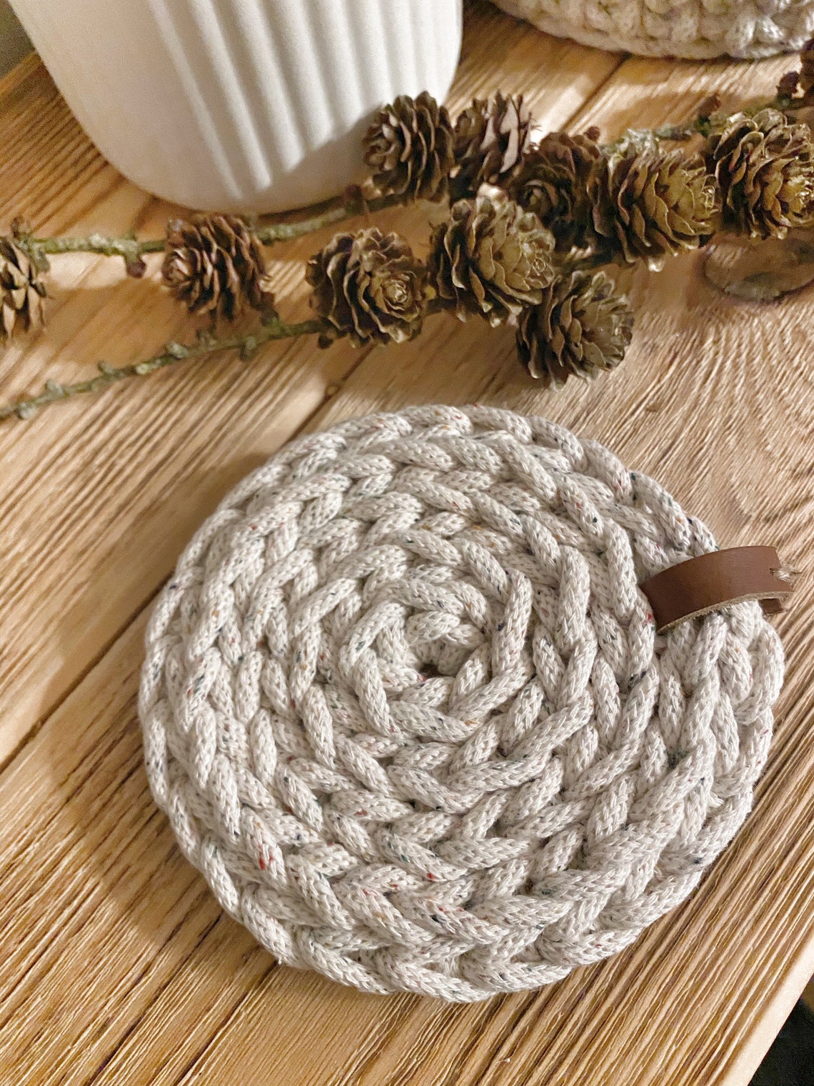 Coasters Round crocheted table mats square mats Etsy