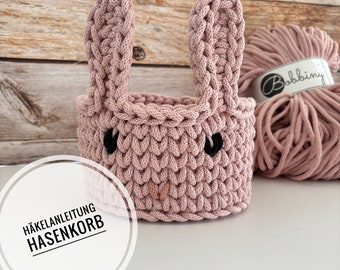 Instructions PDF en allemand pour un panier « Panier à lapin » - Design par Haekeltraum_byChristina
