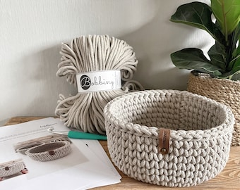 DIY set + GERMAN instructions for a basket design by Haekeltraum_byChristina