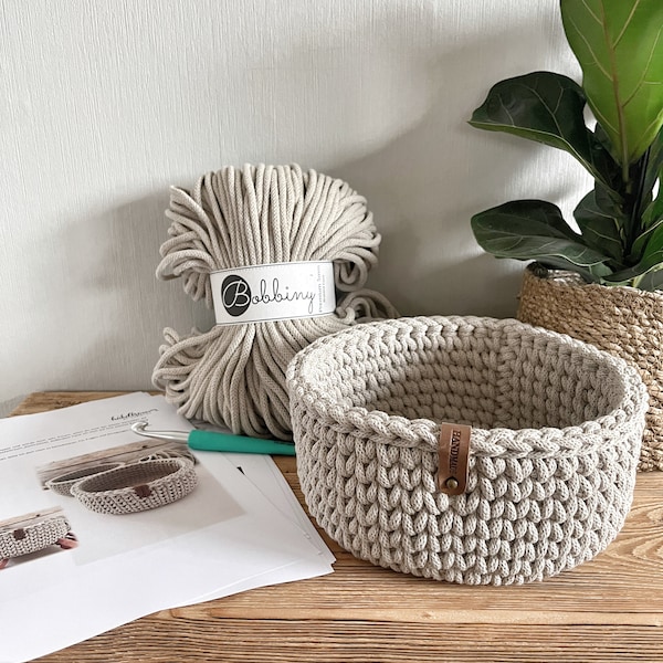 DIY set + GERMAN instructions for a basket design by Haekeltraum_byChristina