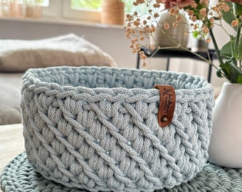 Panier au crochet « Beauty Misty » panier rangement ustensiles idées cadeaux