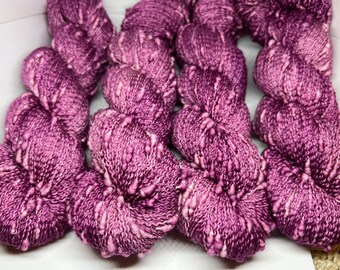 Slub Superwash Merino Nylon Fingering Yarn - Kettle Dyed - approx 437 yds/100 grams each - ROSE QUARTZ