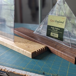 Hardwood Quilt Ruler Stand