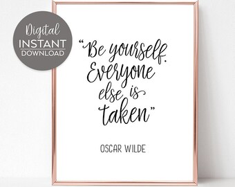 Oscar Wilde Zitat Etsy