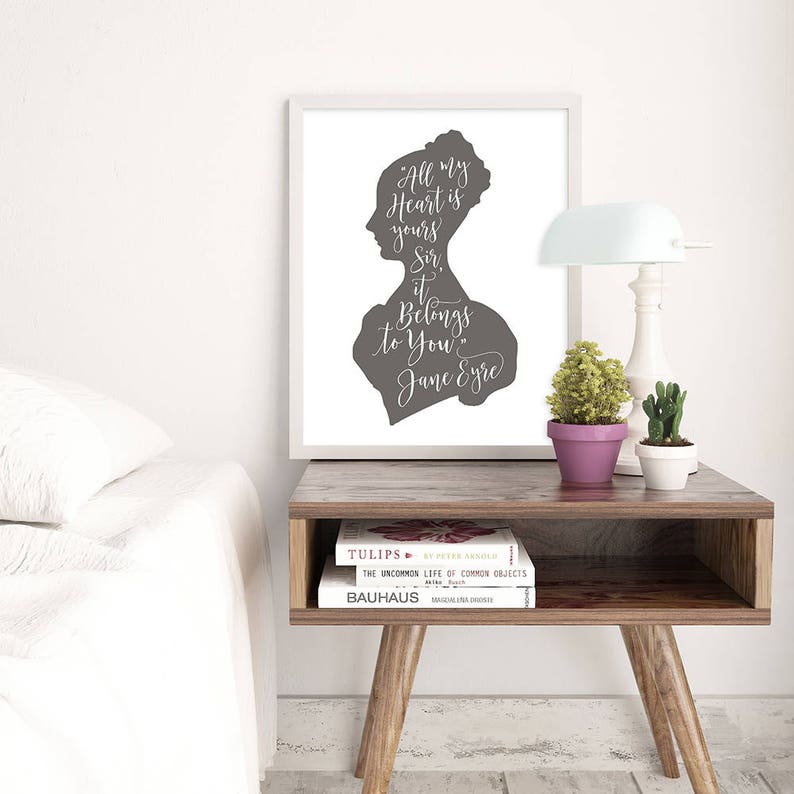 Jane Eyre / boek / Jane Eyre citaat / Jane Eyre muur kunst
