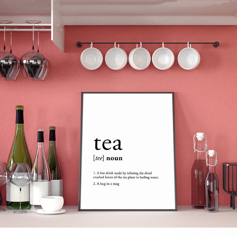 Tee Zitate lustig / Tee Zitat Kunst / Tee Zitat Kunstdruck / Etsy