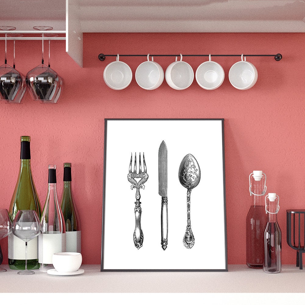 Arte de cocina / Arte de pared para cocina / Obras de arte de | Etsy