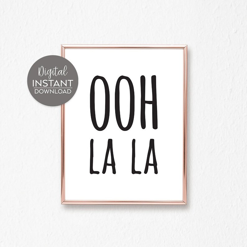 French Sayings / Cute prints / Wall art quotes / Wall decor Etsy