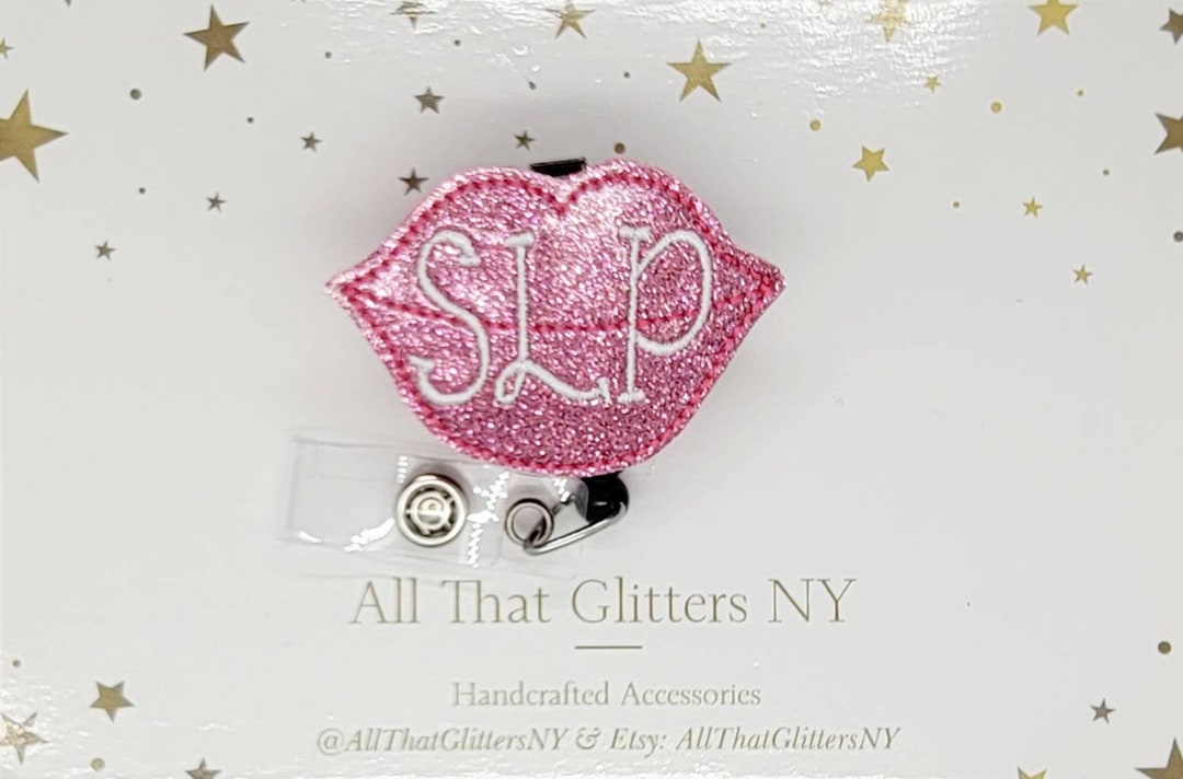 Slp Ribbons SLP Lips Retractable Badge Reel, Medical Id Badge Reel, Nurse Badge ...
