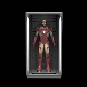 Iron Man Hall of Armor Sixth Scale 3d printable Display Stand  STL