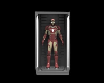 Iron Man Hall of Armor Sixth Scale 3d printable Display Stand  STL