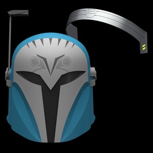 The Mandalorian Bo Katan Helmet & Headband combo pack 3d print STL files