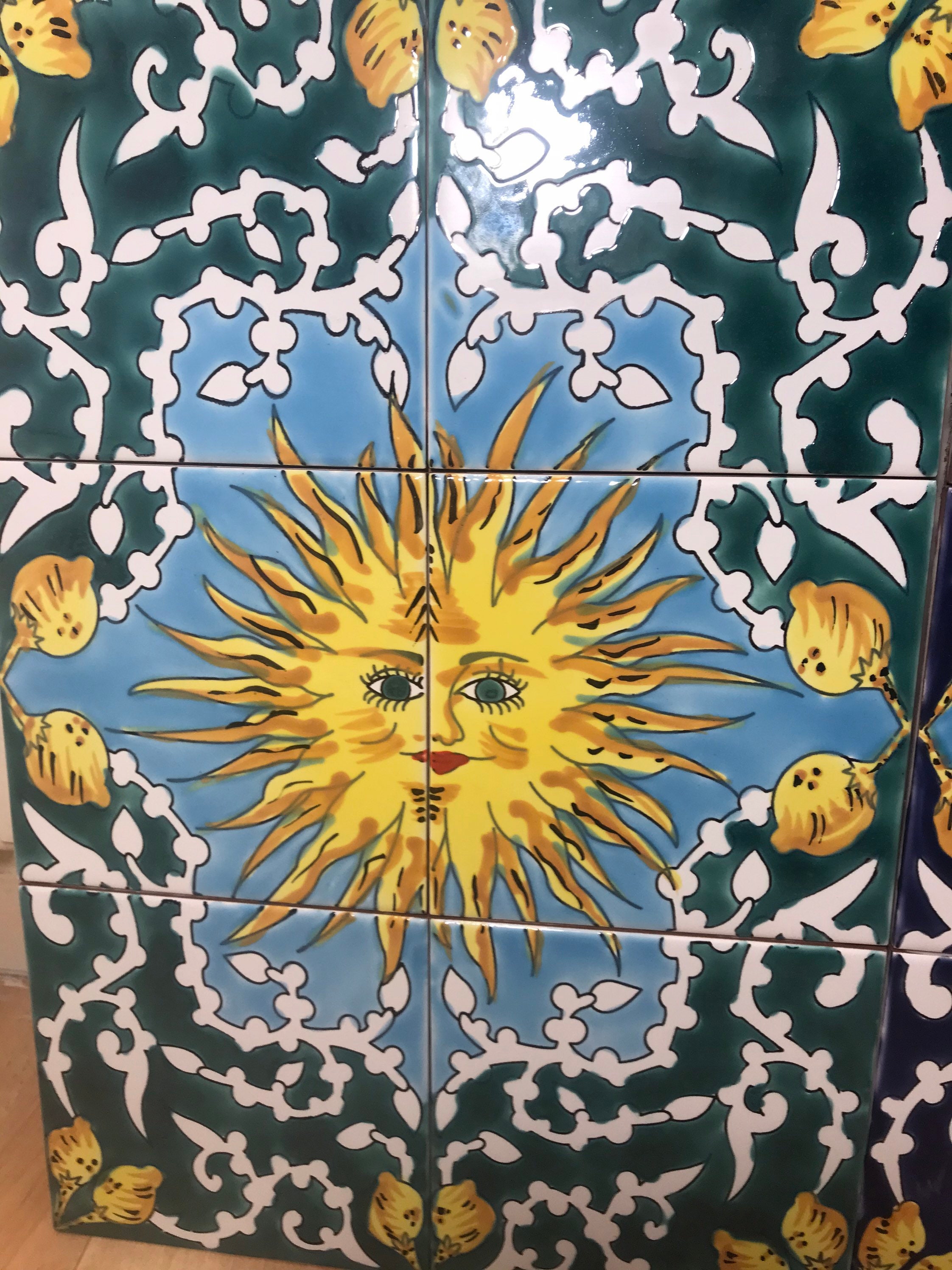 Backsplash decorative Hand painted TILES unique art Etsy