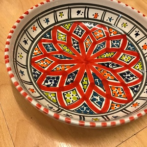 Ceramic handmade Best gift Tunisian round  bowl