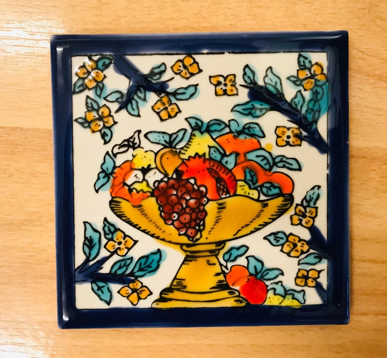Tunisian moroccan tiles hand painted tiles