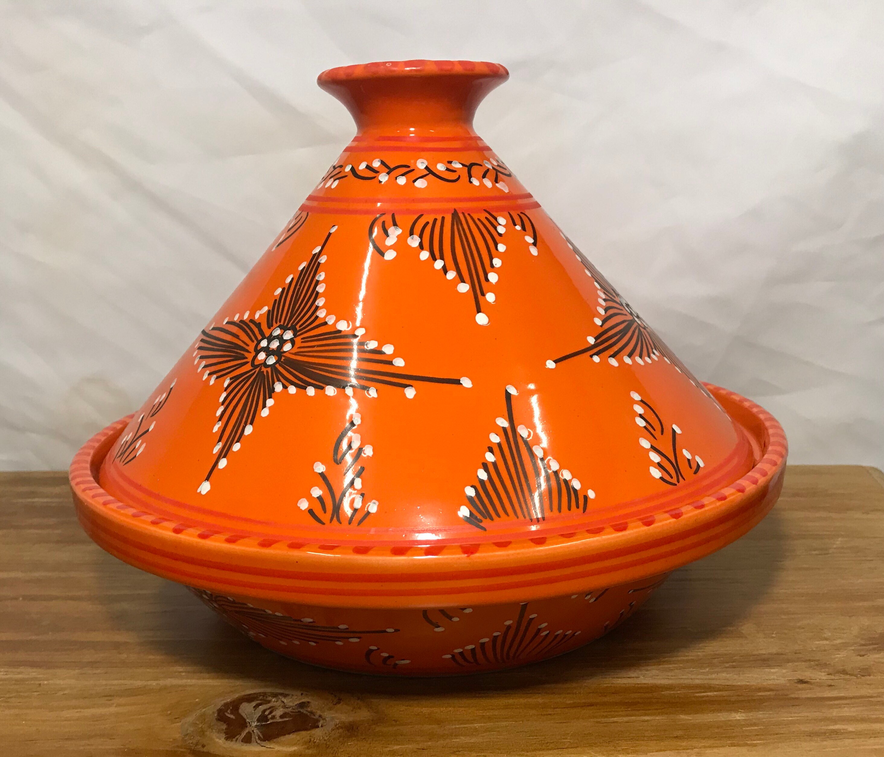Tunisian large ceramic serving Tagine 28cm Etsy