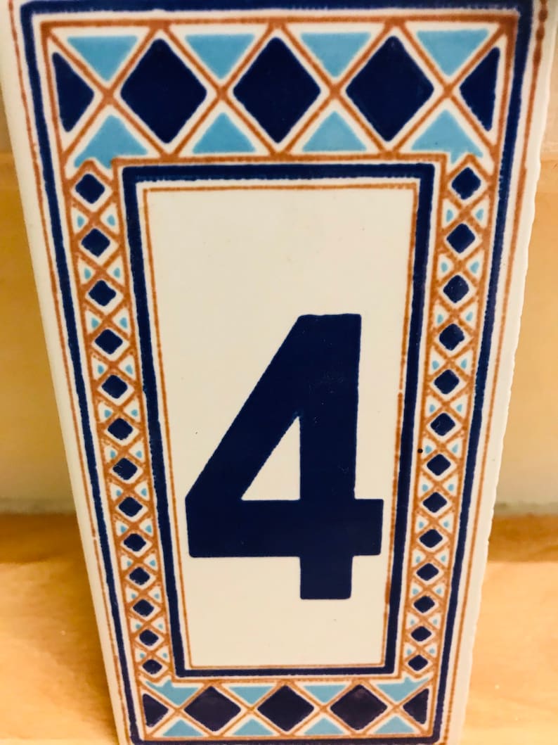 Ceramic Tiles House Numbers Etsy UK