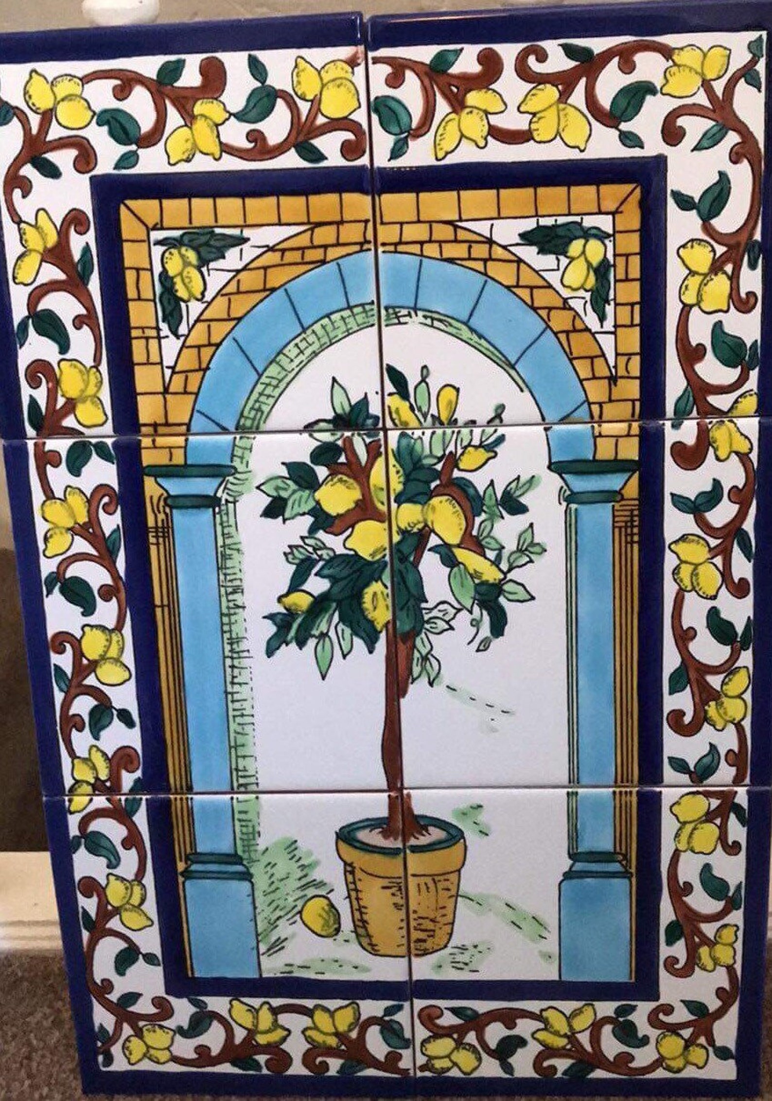 Tunisian Mural Tiles | Etsy