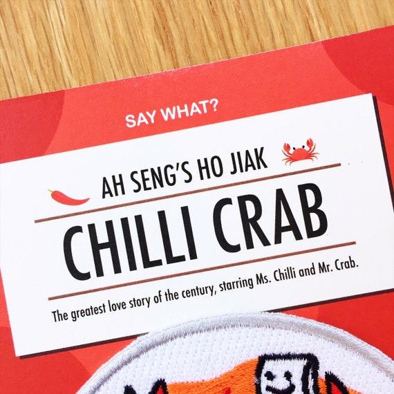 Chilli Crab Iron on patch