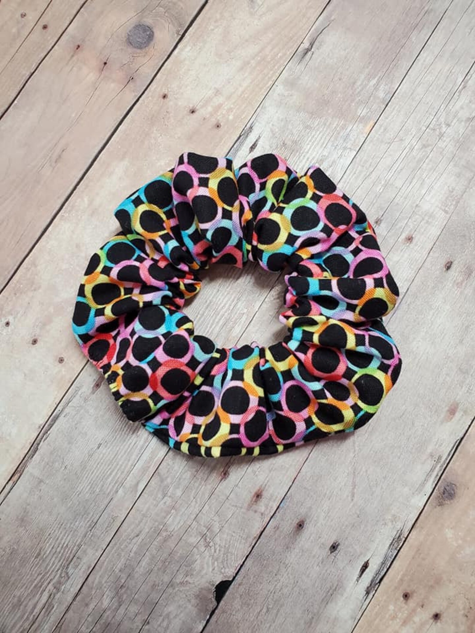 VSCO Girl Hair Scrunchie Retro Geometric Girls Scrunchie Etsy