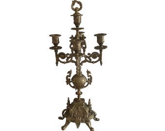 Antique Napoleon III style bronze chandelier