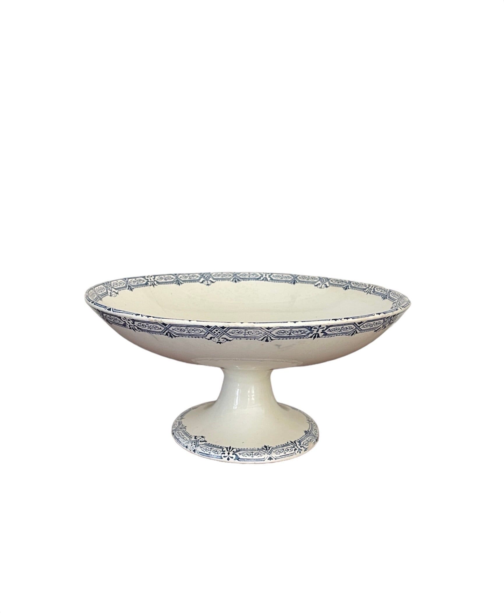 Plat a gateau pied douche porcelaine de limoges theodore haviland