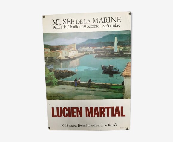 Affiche Originale d'exposition, Peintre de La Marine Française