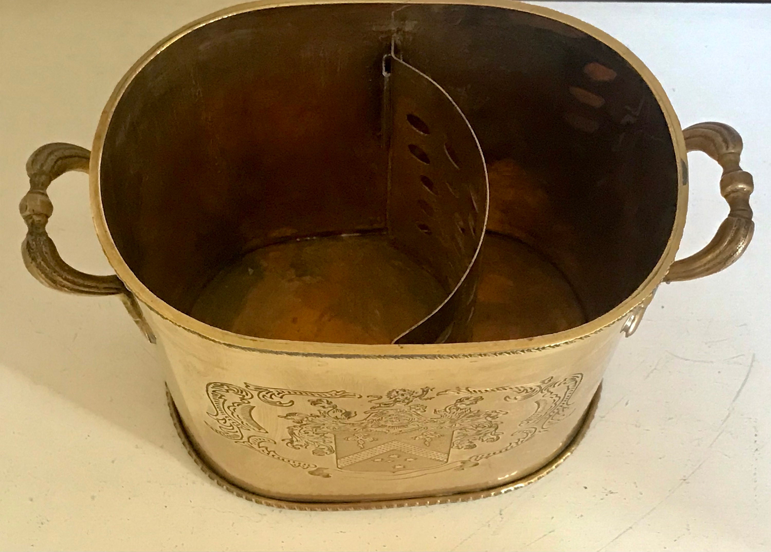 Ehemaliger Champagner-Eimer aus massivem Messing | Etsy