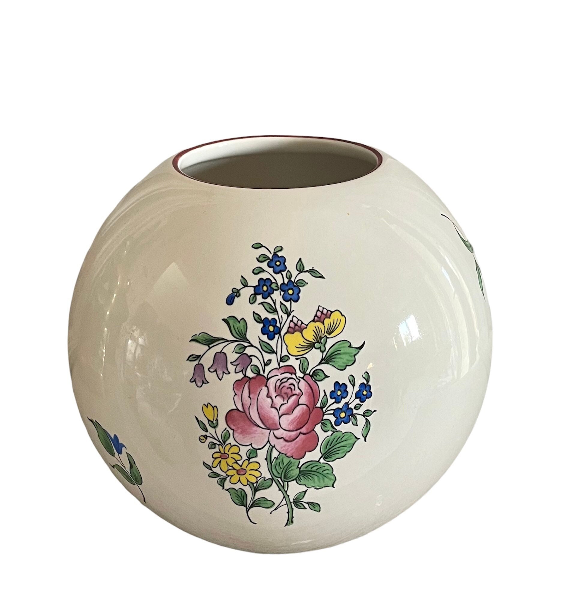 アンティーク 花瓶 リュネヴィル ポリクローム Lunville アンティーク 花瓶 リュネヴィル ポリクローム 花器