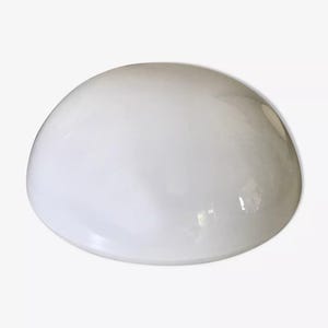 Round wall or ceiling light in vintage opaline