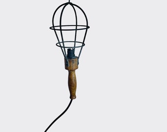 Old industrial portable lamp 1920