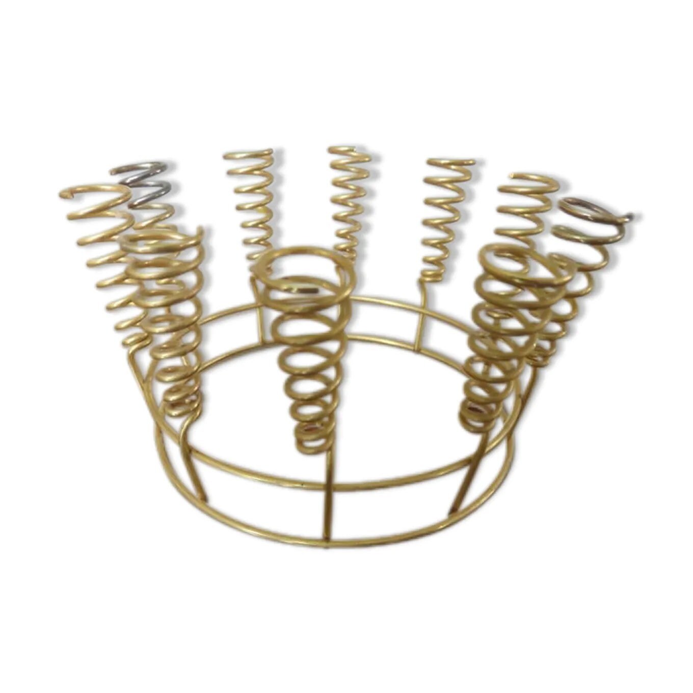 Bougeoir Doré à L'or Fin 1960