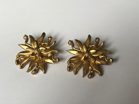 Vintage French clip earrings - image 3