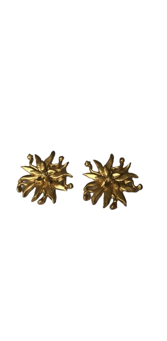 Vintage French clip earrings - image 1