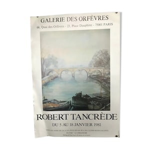 Manifesto originale della mostra del pittore francese del 1981