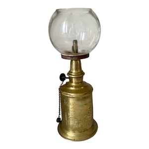 Rare old French oil lamp &quot;la semeuse&quot; 1900