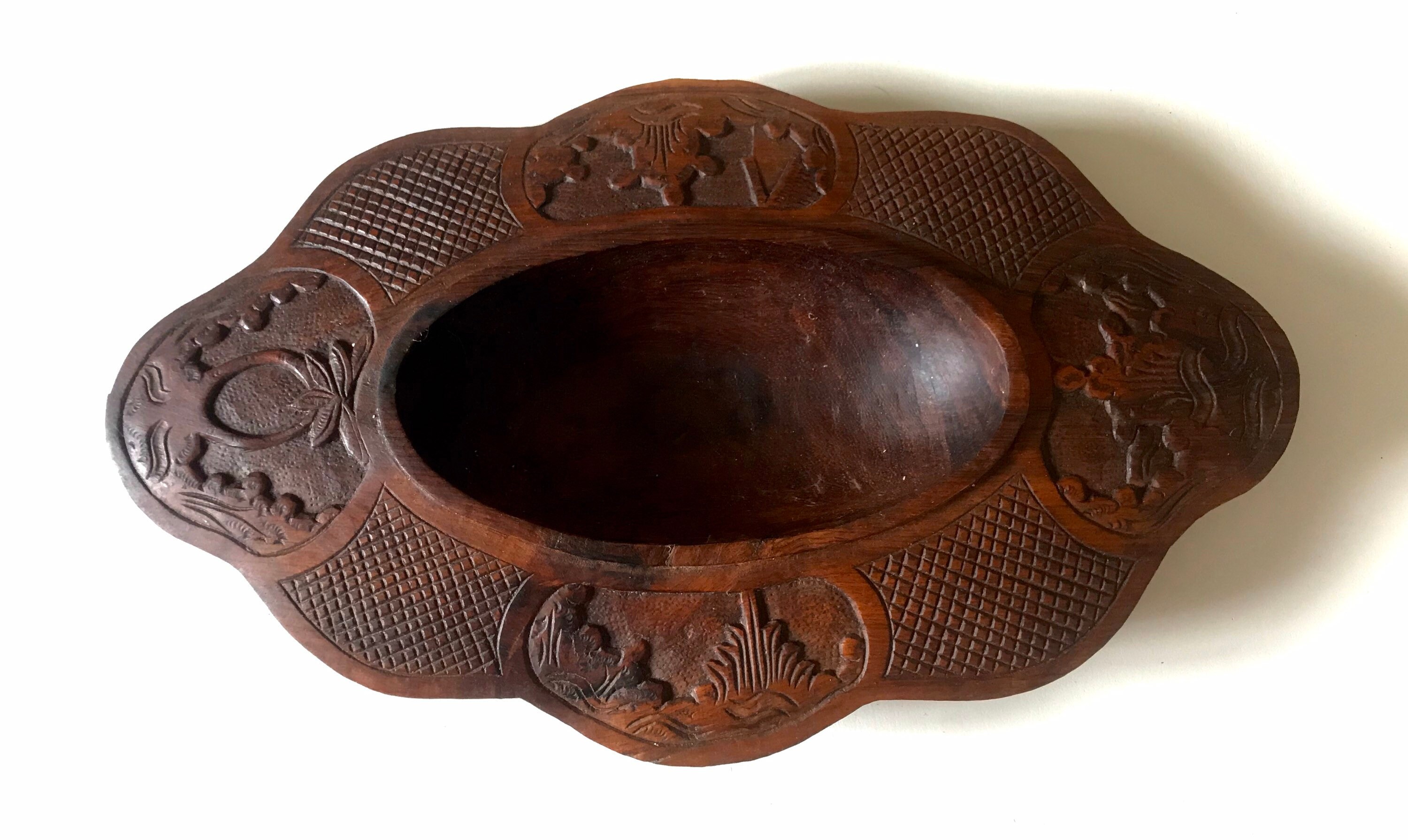 Vide Poche en Bois Sculpté Artisanat Français