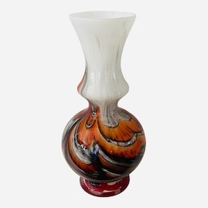 Vintage hand-blown Murano glass vase