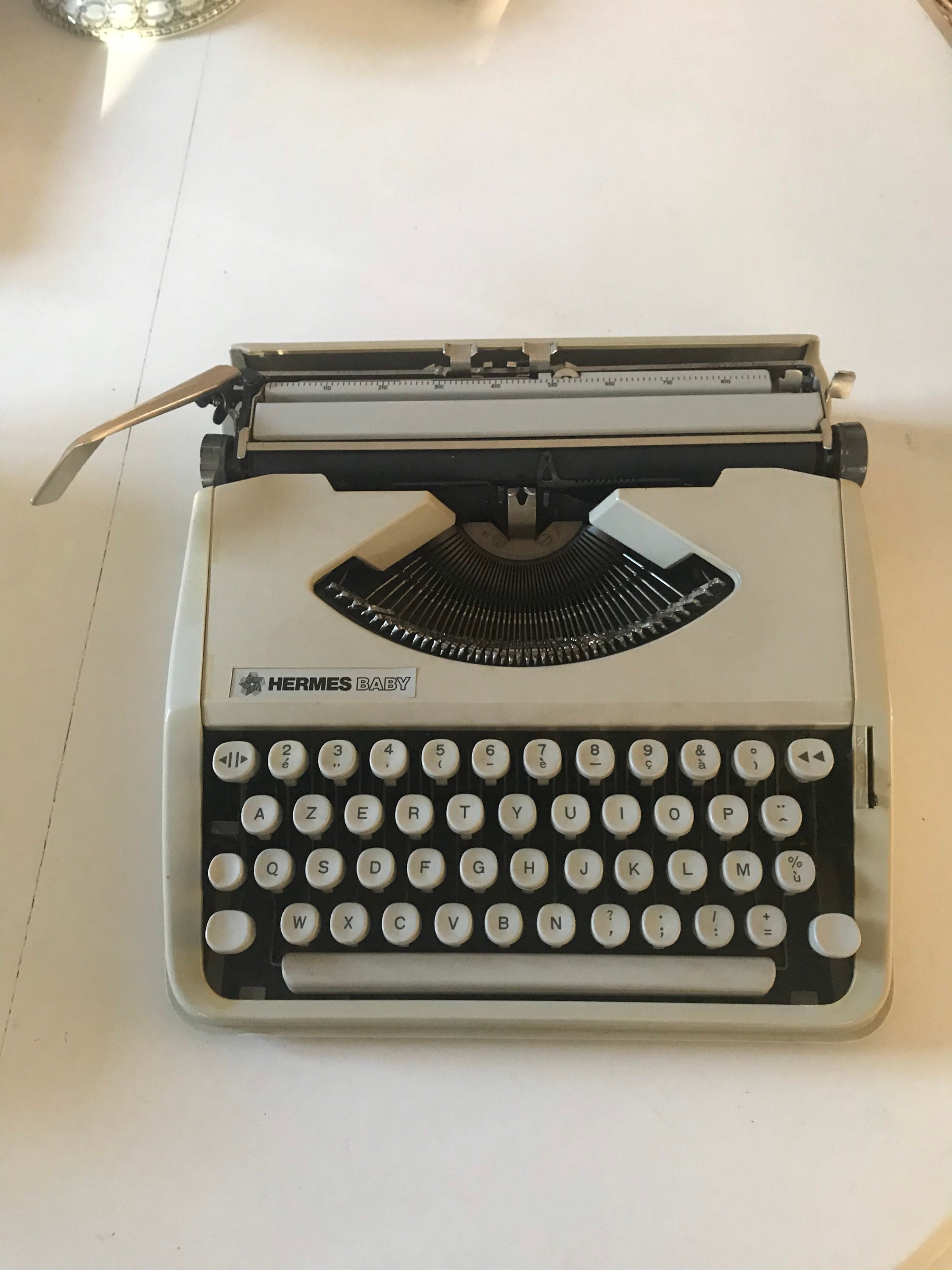 Vintage Hermes Baby Typewriter - Etsy