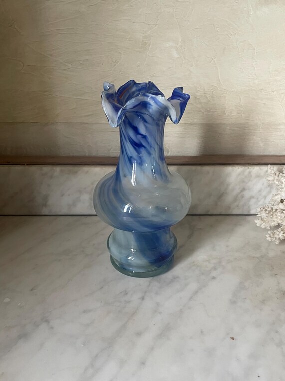 アンティーク ムラーノ スタイル ヴィンテージ ガラス花瓶 - Etsy 日本