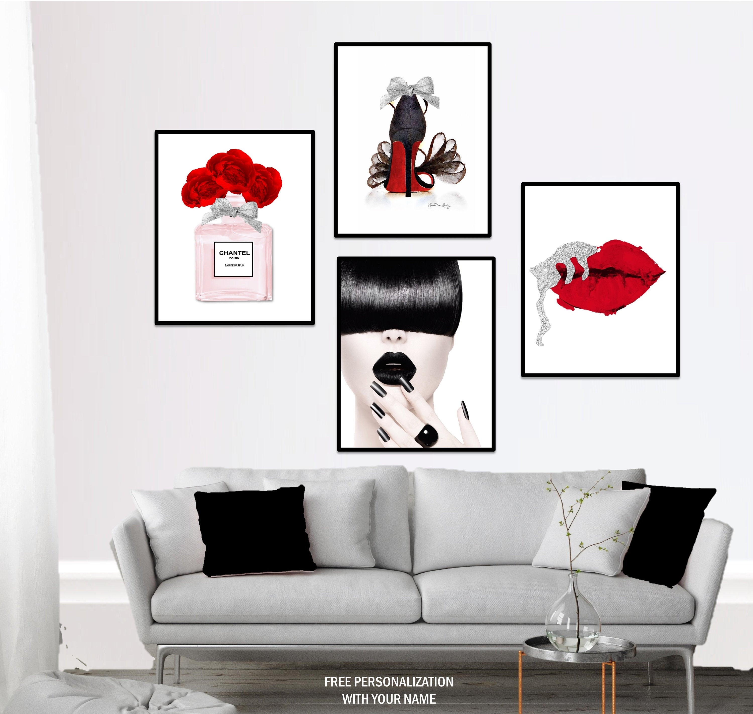 Fashion Art Set Designer Fashion Wall Art Digital Download  Etsy