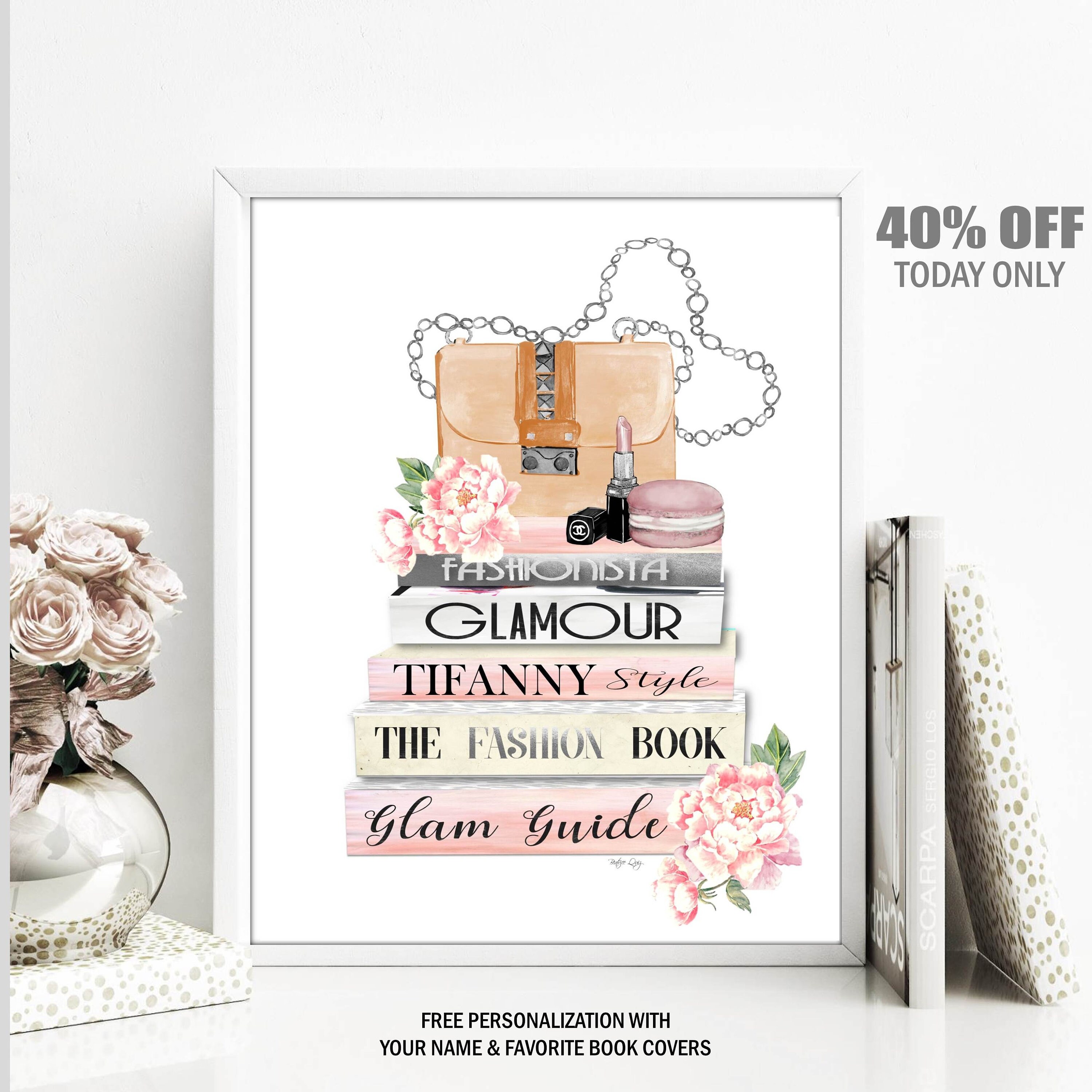 Fashion Books Books Fashion Books Stack Fasion Book Stack Etsy