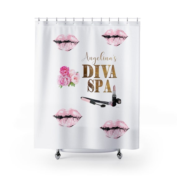 Fashionista Shower Curtain Personalized Decor Designer Custom Fashion Bathroom