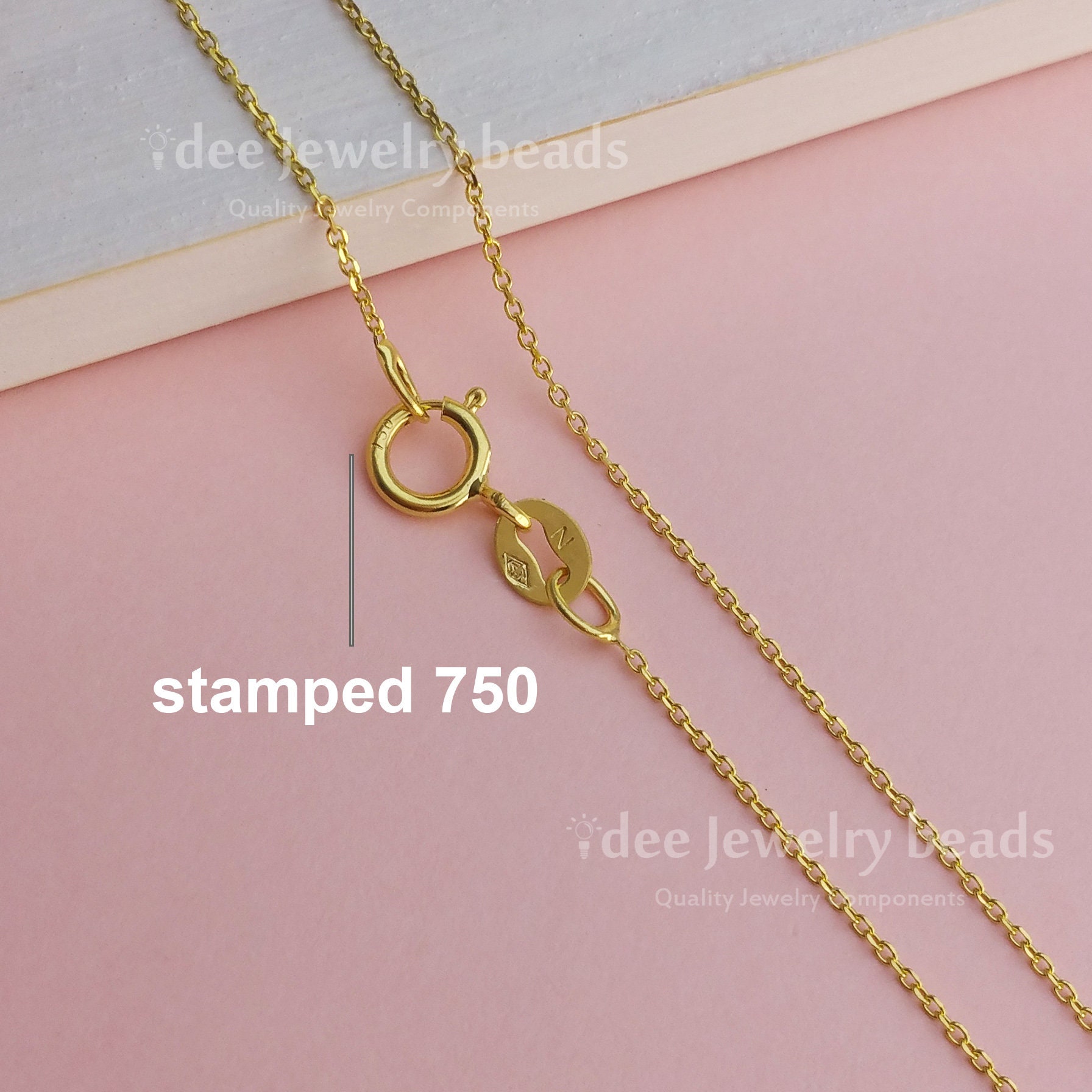 750 italy ネックレス　50㎝ Italy 750 18k gold plated Copper Link Chain Necklace – Zeadear Jewelry