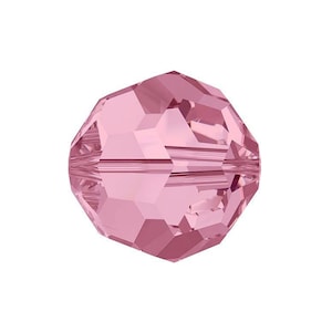 6mm 5000 Clearance! Swarovski Crystal Round Beads No. 5000.6.223 Light Rose