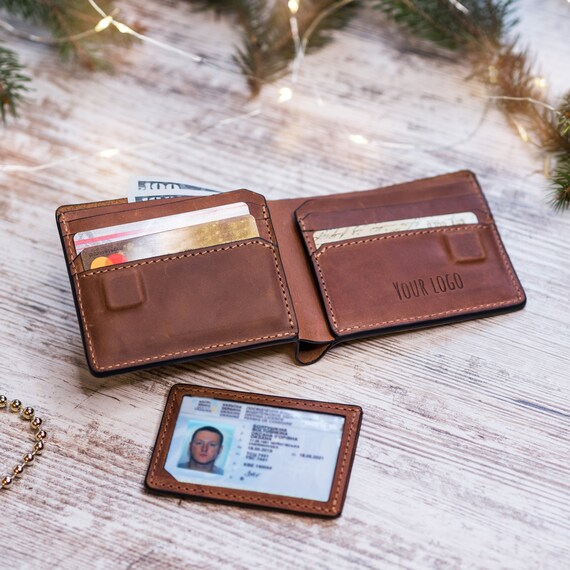 Mens leather wallet Personalized leather Wallet personalized Etsy
