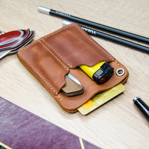 Edc Leather Pocket Organizer Etsy UK